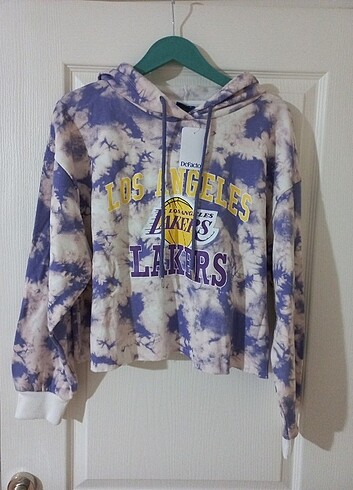 Batık desen bayan sweatshirt