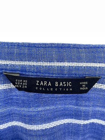 xs Beden mavi Renk Zara Gömlek %70 İndirimli.