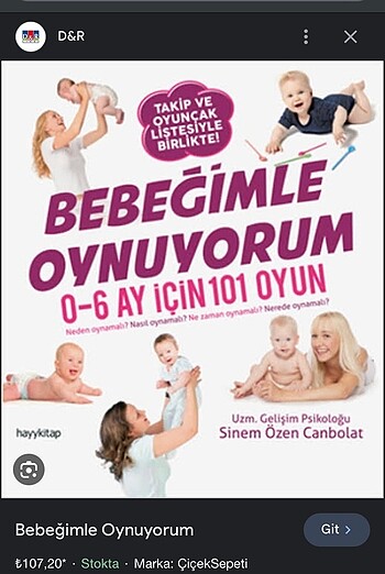 Bebeğimle oynuyorum