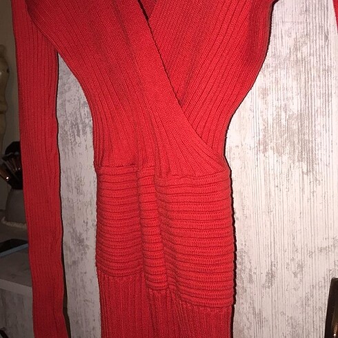s Beden kırmızı Renk Triko elbise