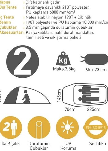 Yeşil Su Geçirmez Askeri Çadır - Görsel 5