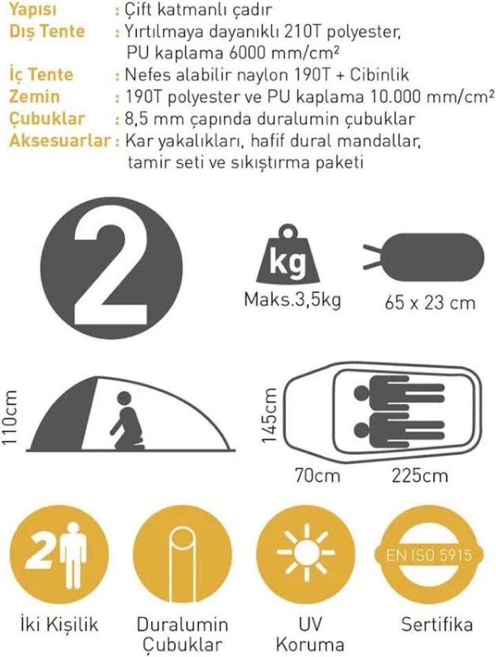 Yeşil Su Geçirmez Askeri Çadır - Görsel 5