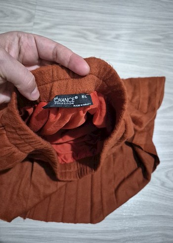 Kadın taba renginde Pileli Etek - Görsel 5