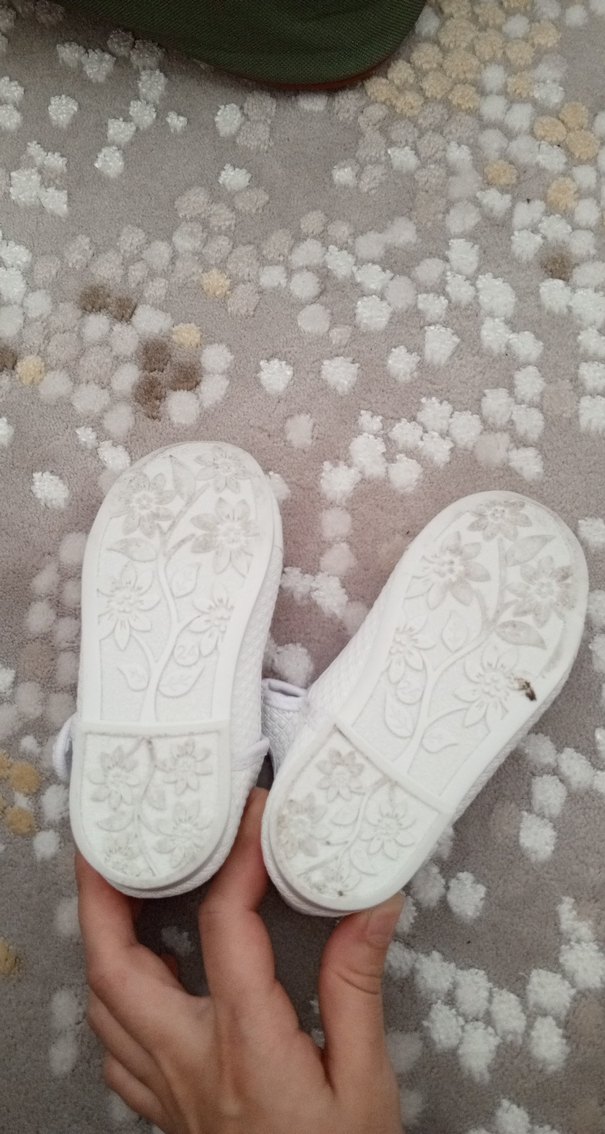 Kız Çocuk Beyaz Tokalı Babet - Görsel 2