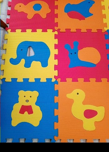 Beden Çok Renkli Bebek Oyun Matı