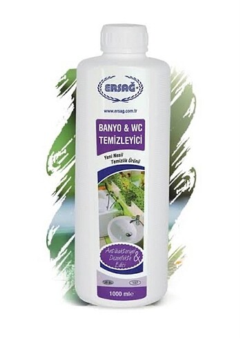 Beden çeşitli Renk ERSAĞ BANYO & WC TEMİZLEYİCİ 1000 ML