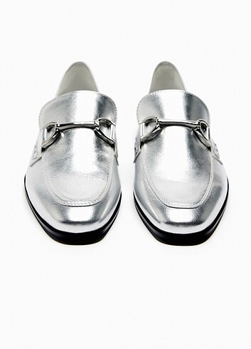 Zara Gümüş loafer
