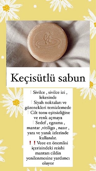 Keçi sütlü sabun