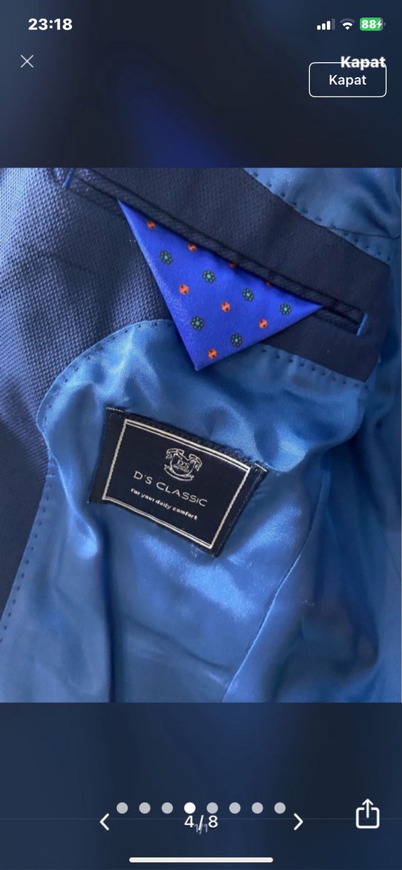 Damat DS parlament mavi Ceket 46/8 - Görsel 4
