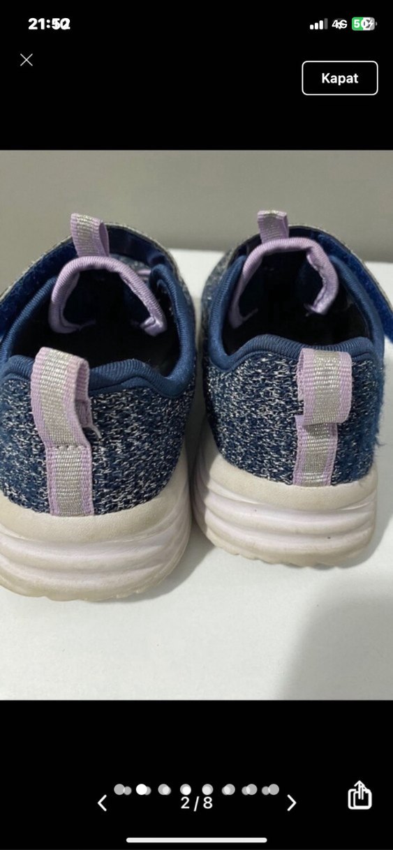 Orijinal Skechers kız Spor Ayakkabı 30/19 - Görsel 2