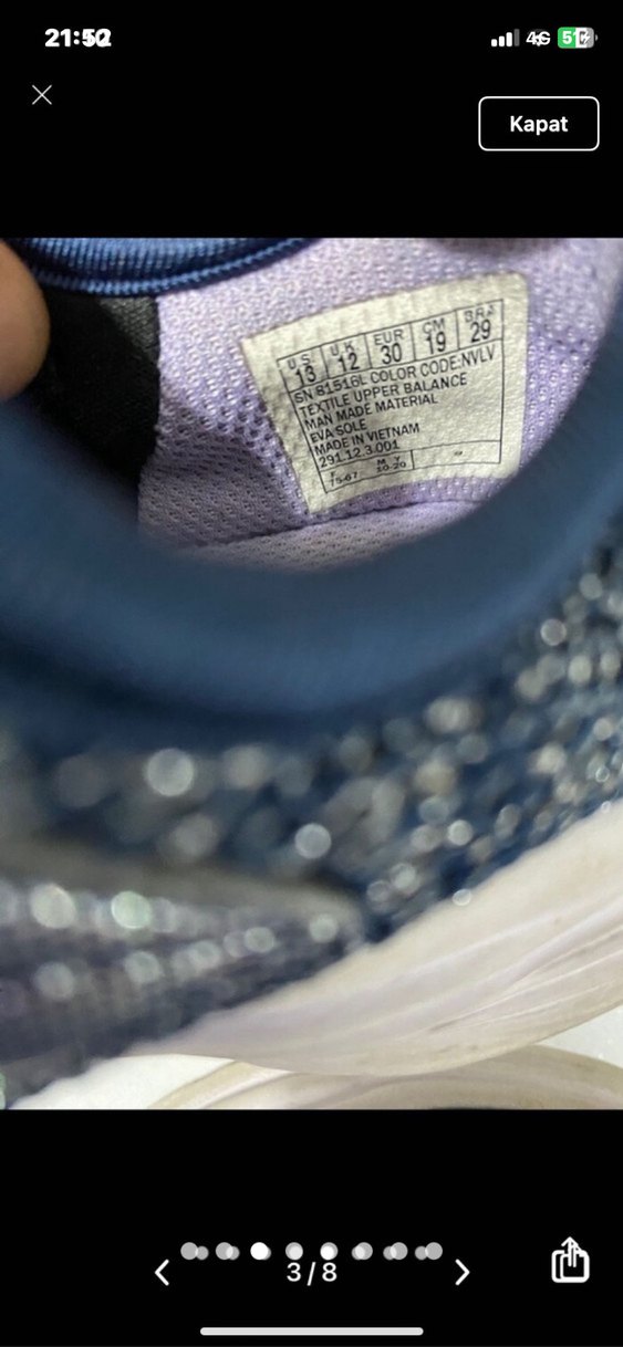 Orijinal Skechers kız Spor Ayakkabı 30/19 - Görsel 3