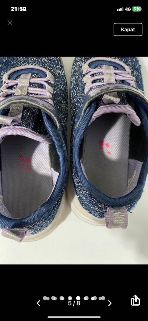 Orijinal Skechers kız Spor Ayakkabı 30/19 - Görsel 5