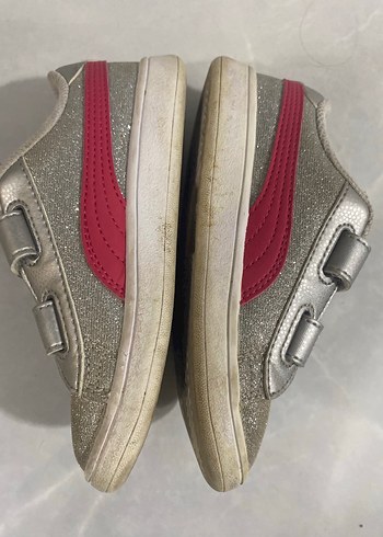 Orijinal Puma gri simli kırmızı kız ayakkabı 27/16,5 - Görsel 11