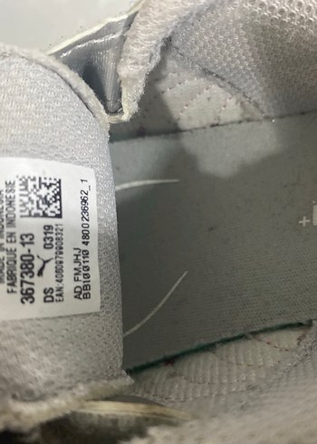 Orijinal Puma gri simli kırmızı kız ayakkabı 27/16,5 - Görsel 14