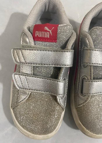 Orijinal Puma gri simli kırmızı kız ayakkabı 27/16,5 - Görsel 10