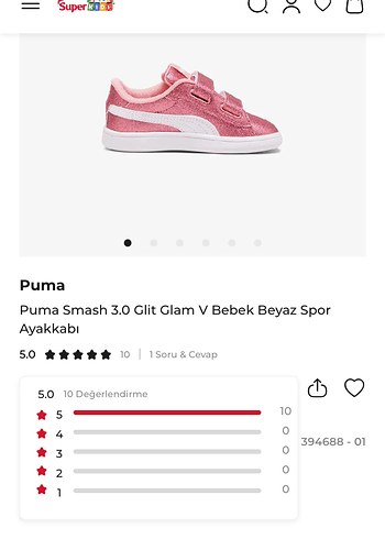 Orijinal Puma gri simli kırmızı kız ayakkabı 27/16,5 - Görsel 8