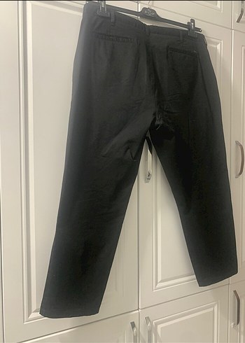 LCW BÜYÜK BEDEN Siyah ince kanvas kumaş pantolon 40 - Görsel 5