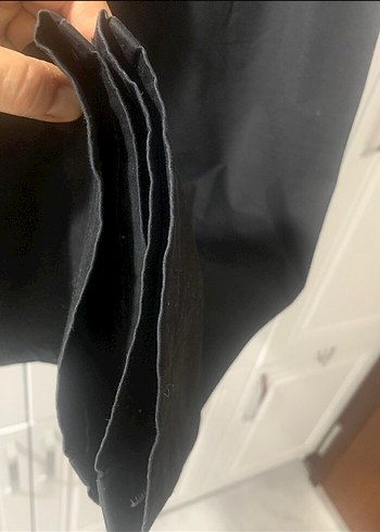 LCW BÜYÜK BEDEN Siyah ince kanvas kumaş pantolon 40 - Görsel 8