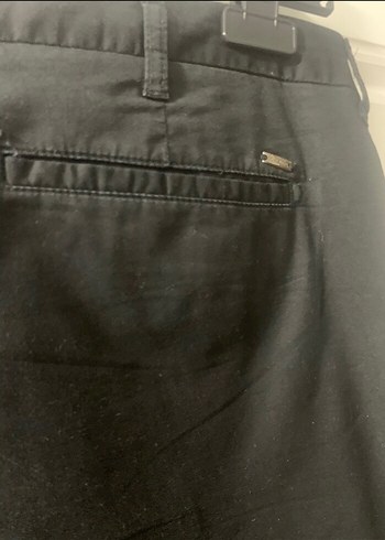 LCW BÜYÜK BEDEN Siyah ince kanvas kumaş pantolon 40 - Görsel 6