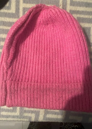 Pembe yün Bere - Görsel 4