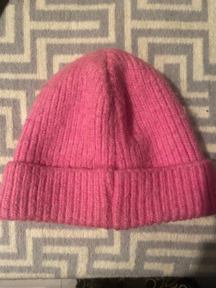 Pembe yün Bere - Görsel 3