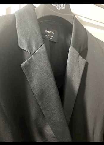 Bershka midi  Siyah Kadın Blazer Ceket L - Görsel 5