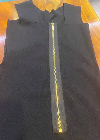 Zara Siyah Fermuarlı kısa dar Elbise Xs-S - Görsel 5