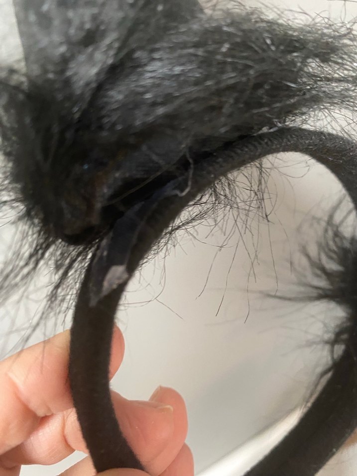 Siyah tüylü Çocuk Boynuzlu Taç - Görsel 5