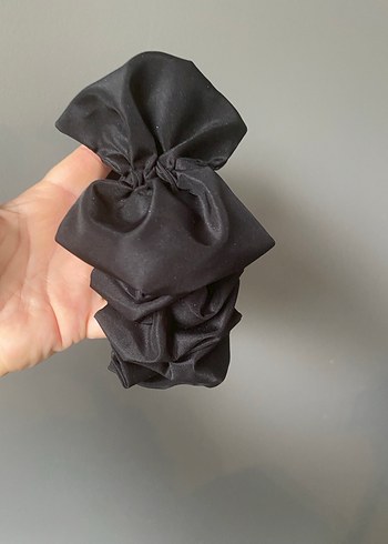 Siyah Pilili saten  Saç taç - Görsel 4