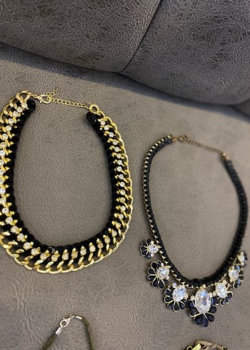 Renkli Boncuklu, taşlı çeşitli kolyeler - Görsel 8