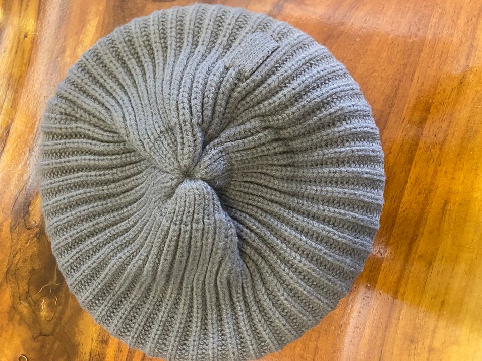 Gri Kadın Triko Bere - Görsel 2