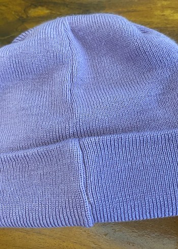 Mor-leylak rengi Örgü Kadın Bere - Görsel 3