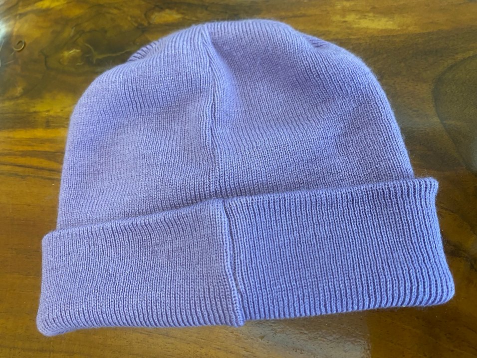 Mor-leylak rengi Örgü Kadın Bere - Görsel 3