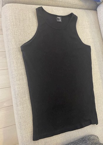 Bershka Siyah sporcu Atleti slim fit M - Görsel 3