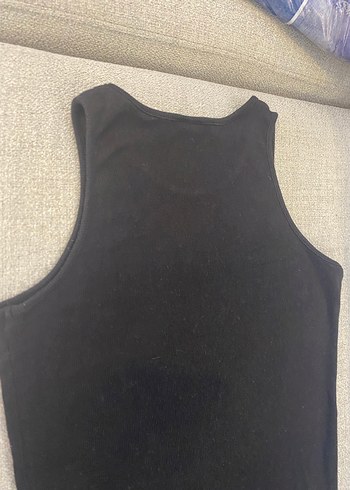 Bershka Siyah sporcu Atleti slim fit M - Görsel 6