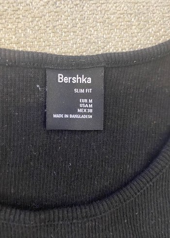 Bershka Siyah sporcu Atleti slim fit M - Görsel 2