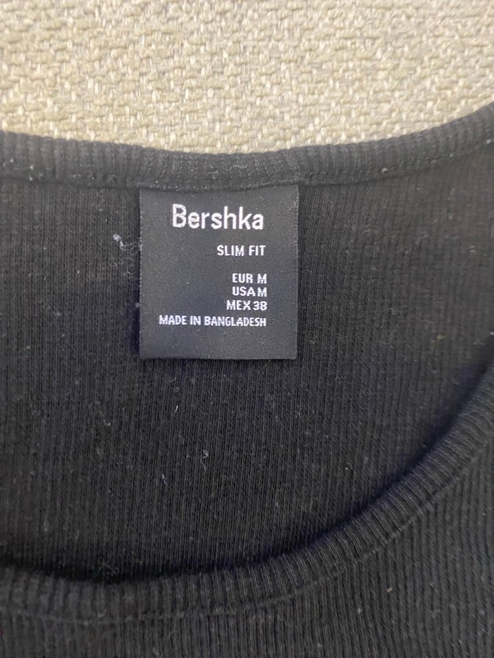 Bershka Siyah sporcu Atleti slim fit M - Görsel 2