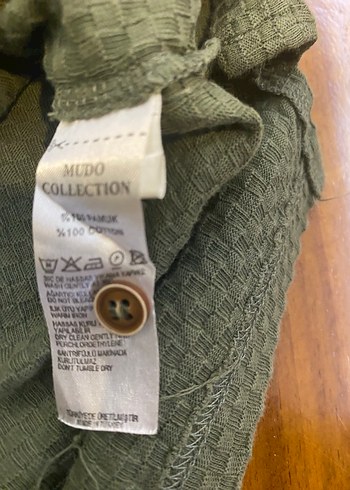 Mudo marka Haki Kısa Kollu Polo yaka Tişört L - Görsel 6