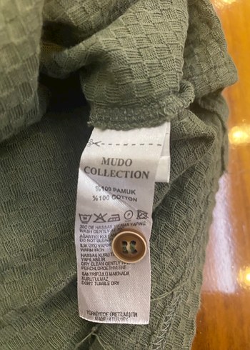 Mudo marka Haki Kısa Kollu Polo yaka Tişört L - Görsel 7