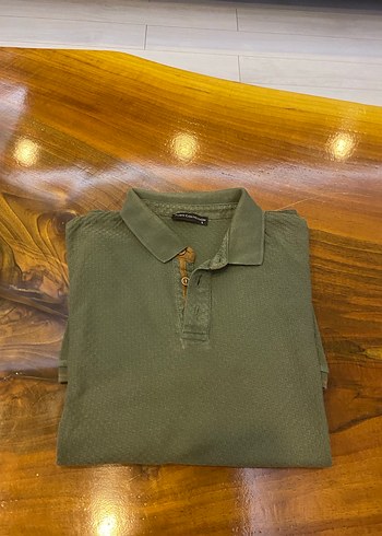 Mudo marka Haki Kısa Kollu Polo yaka Tişört L - Görsel 14