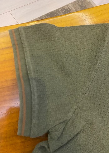 Mudo marka Haki Kısa Kollu Polo yaka Tişört L - Görsel 4