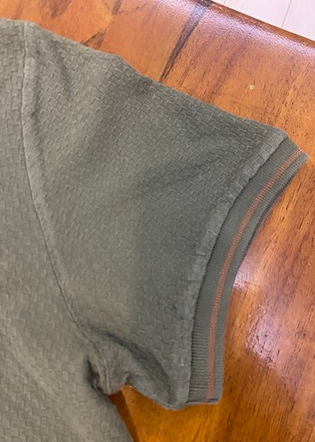 Mudo marka Haki Kısa Kollu Polo yaka Tişört L - Görsel 5