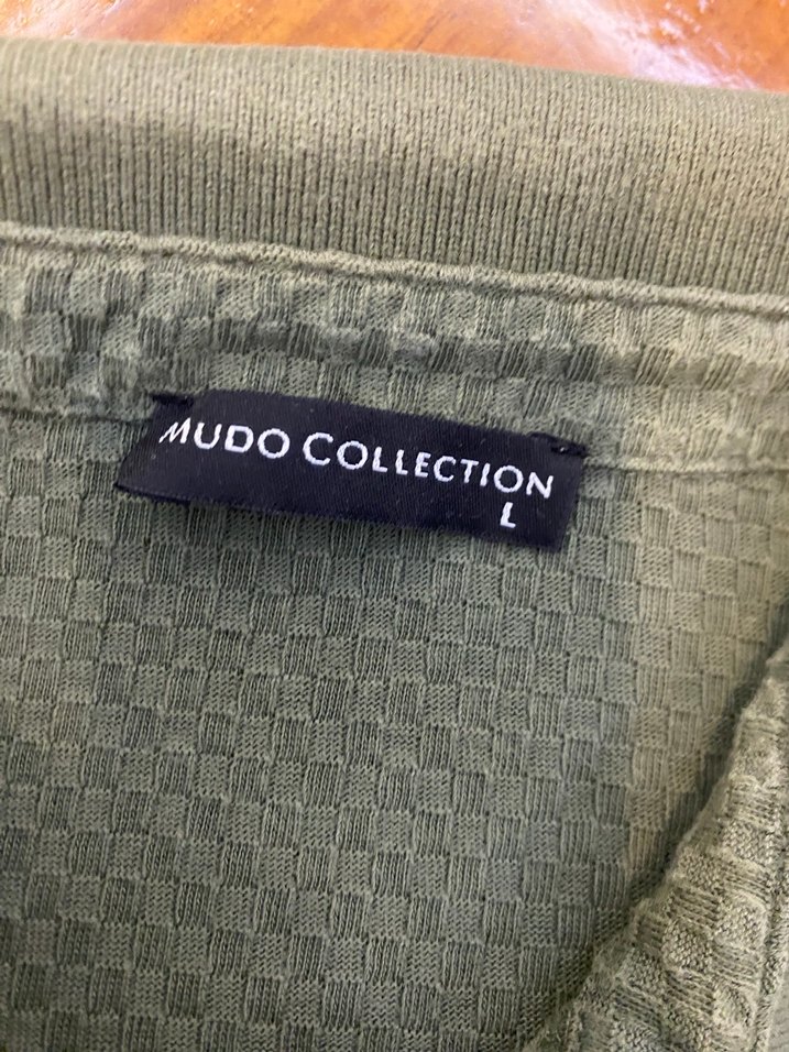Mudo marka Haki Kısa Kollu Polo yaka Tişört L - Görsel 3