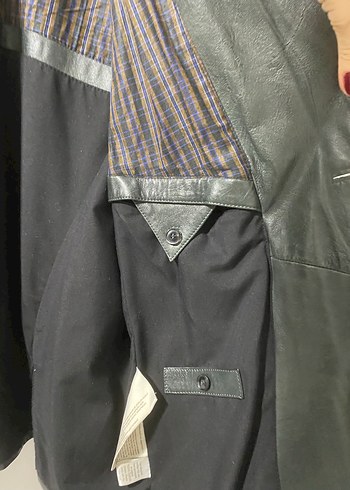 Pierre Cardin antrasit  gerçek deri Erkek Ceket 56 - Görsel 5