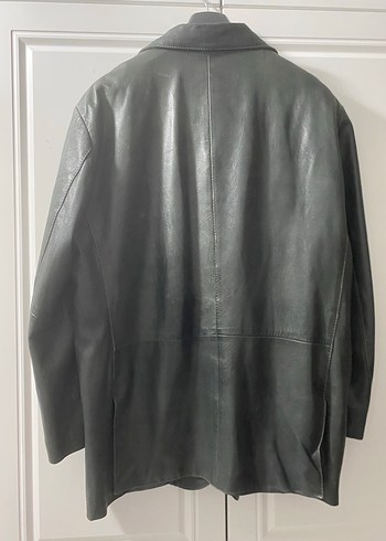 Pierre Cardin antrasit  gerçek deri Erkek Ceket 56 - Görsel 2