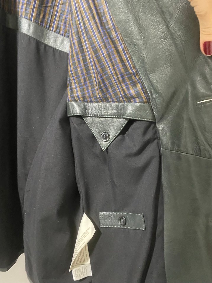 Pierre Cardin antrasit  gerçek deri Erkek Ceket 56 - Görsel 5