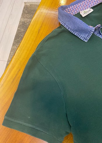 Orijinal  Lacoste Koyu Yeşil Polo Tişört L - Görsel 6