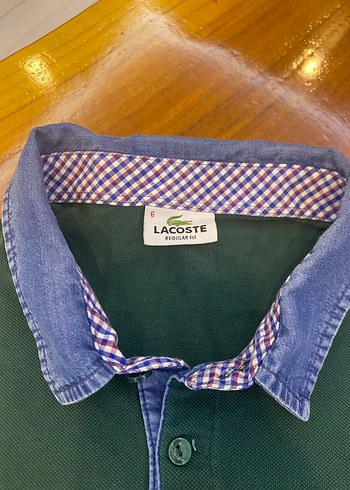 Orijinal  Lacoste Koyu Yeşil Polo Tişört L - Görsel 4