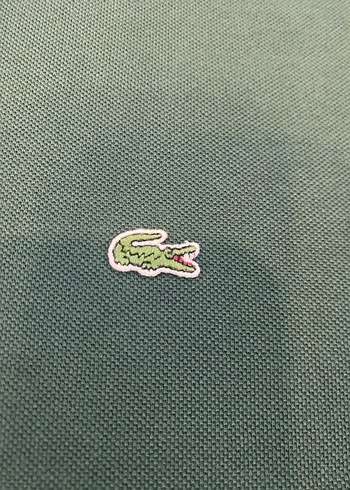 Orijinal  Lacoste Koyu Yeşil Polo Tişört L - Görsel 3