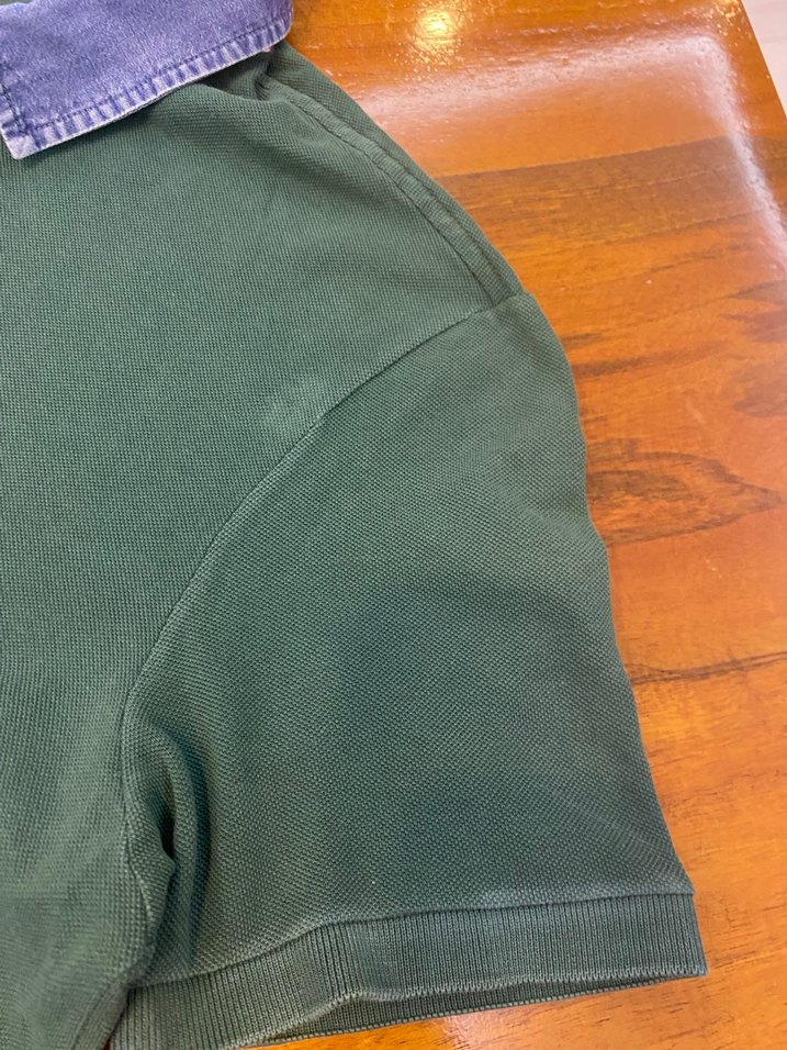 Orijinal  Lacoste Koyu Yeşil Polo Tişört L - Görsel 5